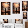 thumbnail image 4 of Designart "Red Meditation delicate Reverie" Portrait Floater Framed Canvas Print, 4 of 7