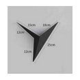 thumbnail image 2 of Lámpara de pared LED moderna NQ triangular para interiores Color negro 25 cm 3 W, 2 of 5