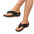 thumbnail image 3 of longantii Orthopedic Sandals for Women 2026 Dressy Casual Summer Wedge Flip Flops Comfortable Beach Vacation Sandals, 3 of 5