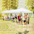 thumbnail image 6 of OASISHOME 10'x30' One Push Setup Pop-Up Canopy Tent with 8 Removable Sidewalls,Carry Bag,Waterproof Commercial Gazebo for Weddings/Outdoor Events, Heavy-Duty Frame& Stakes,Ropes (White), 6 of 6
