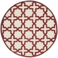 thumbnail image 4 of SAFAVIEH Cambridge Liz Geometric Wool Area Rug, Ivory/Rust, 8' x 10', 4 of 10