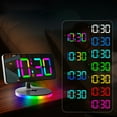 thumbnail image 6 of AFQH RGB alarm clock with wireless charging night light LED digital clock desk clock, 6 of 10