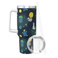 thumbnail image 2 of Bingfone Space and Animals for 40 Oz Stainless Steel Travel Mug Double Wall Water Coffee Cup for Home,Office, Outdoor Works Great for Ice Drinks and Hot Beverage, 2 of 8