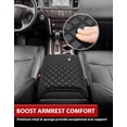 thumbnail image 3 of KBH Center Console Cover for 2013-2020 Infiniti QX60 JX35 & Nissan Pathfinder, Leather Arm Rest Cover Cushion Pad for Car Interior Accessories, 3 of 7