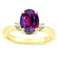 thumbnail image 2 of Star K � 3 Three Stone Oval Genuine Rhodolite Classic Engagement Promise Ring, 2 of 9