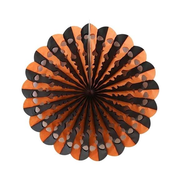 Guirnalda de papel Ligero Naiovety para Fiesta de Halloween naranja negro