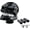 Black, variant on JINLONG Skull Shift Knob, Transmission Gear Shifter Stick Handle, Fits Most Manual & Automatic Cars, Trucks, SUVs, Black