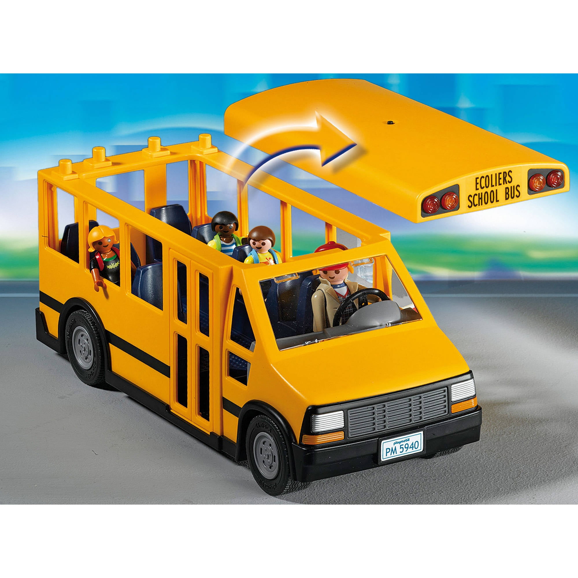 Yellow for sale online Playmobil School Bus 12 Pieces 