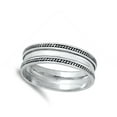 thumbnail image 4 of Chunky Stacking Ring .925 Sterling Silver Band Jewelry Female Male Unisex Size 8, 4 of 4