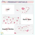 thumbnail image 3 of FORMRS Toddler Unisex Long Sleeve Top and Pants Pajama Set 2-Piece Sleepwear, Sizes 18M-8Y, Pink Polka Dots, 3 of 6