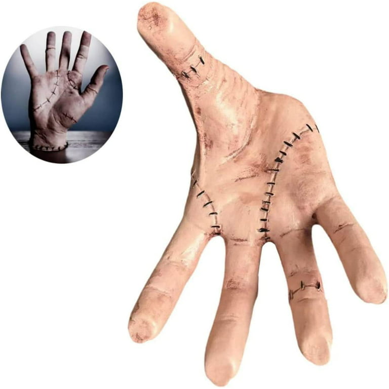 Yunsuelo Halloween Addams Thing Hand, 2023 The Thing from Addams, Cosplay  Hand by Addams Family, Scary Props Decorations Gift for Fans (1 pcs)