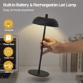thumbnail image 2 of NATYSWAN Cordless Table Lamp Rechargeable,3 Way Dimmable LED Desk Lamp Adjustable Height,Black Modern Touch Nightstand Lamp for Dorm Home Bedroom Office, 2 of 8