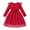 Red, variant on Girls Cute Summer Dresses Elegant Long Sleeve Bow Dress with Layered Skirt for Girls Autumn Party Color:Pink,Size:4-5 Years