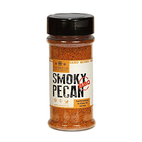 The Spice Lab Smoky BBQ Pecan Rub 5.9 oz Shaker Sweet Heat & Savory
