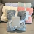 thumbnail image 3 of Paokuoon Flannel Blanket Flannel Blanket Solid Color Cozy Lightweight Warm Flannel Throw, 3 of 6
