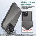 thumbnail image 6 of Nalacover for iPhone 16 Pro Case Clear, [Not Yellowing] [Military-Grade Drop Protection], Slim Clear iPhone 16 Pro Case for Men Women with Hybrid Shockproof Rugged Bumper,Black, 6 of 6