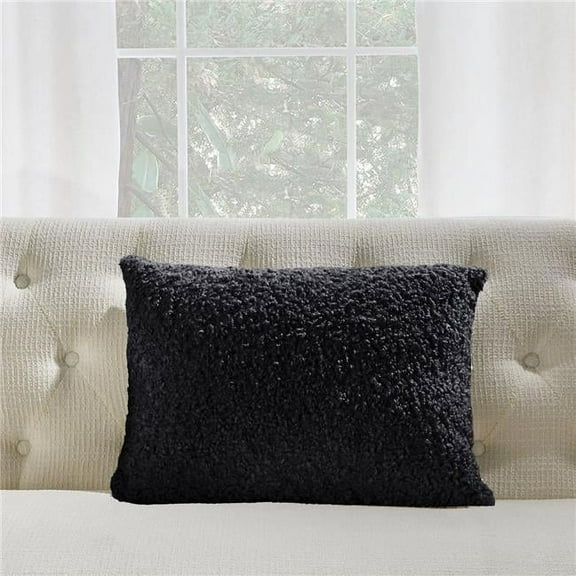 MDR Trading Inc. HU-CG1420EGBKOP Black Boucle With Polyester Insert Pillow