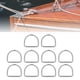 thumbnail image 3 of 10 Anillos en D de 3 Mm Anillos Semicirculares de Metal de Acero Inoxidable 316 para Accesorios de Kayak de Tabla de Surf ANGGREK  Otros, 3 of 8