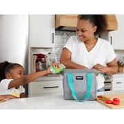 Igloo Leftover Tote Cooler Bag, 9 Can Capacity, Gray, Insulated Softside Cooler Bag Keeps Food and Drinks Cold