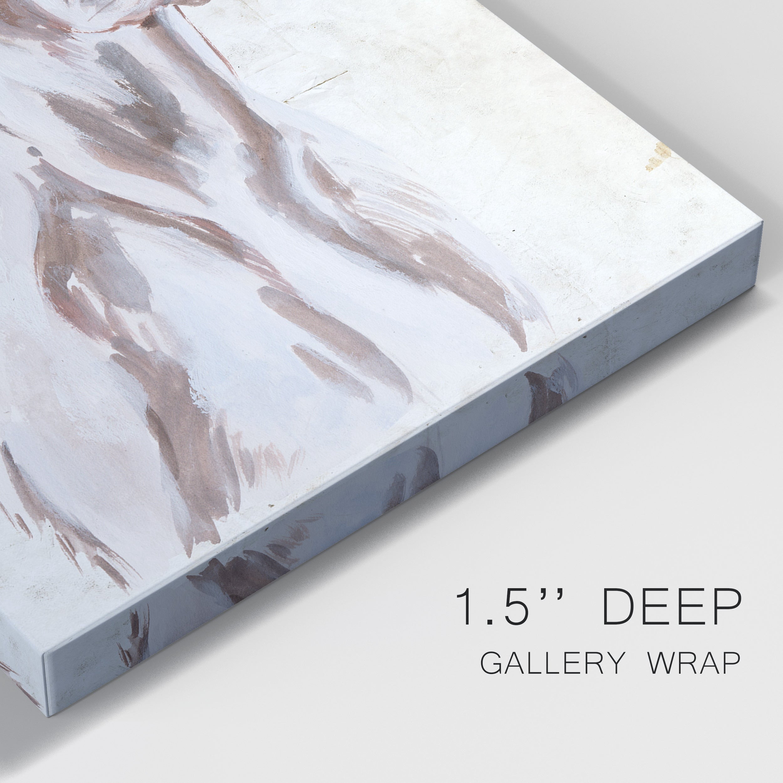 Sitting Dog IV Premium Gallery Wrapped Canvas - Ready to Hang
