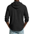 thumbnail image 4 of GrmtClth Mens Cotton Linen Shirts Button Down Hoodies Long Sleeve Casual Beach Tops Lightweight Fashion Shirt with Hood for All Season 3XL, 4 of 6
