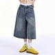 thumbnail image 3 of WILLBEST Jeans Mujer Pantalones Vaqueros Casuales de Pierna Ancha y Corte Recortado para Mujer, Pantalones Capri Holgados y Cómodos para Uso Diario, Moda de Primavera, Verano y Otoño. Extra Grande, 3 of 7