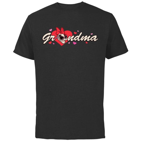 Disney Valentine's Day Grandma Gift Family Matching Trip - Short Sleeve Cotton T-Shirt for Adults - Customized-Black