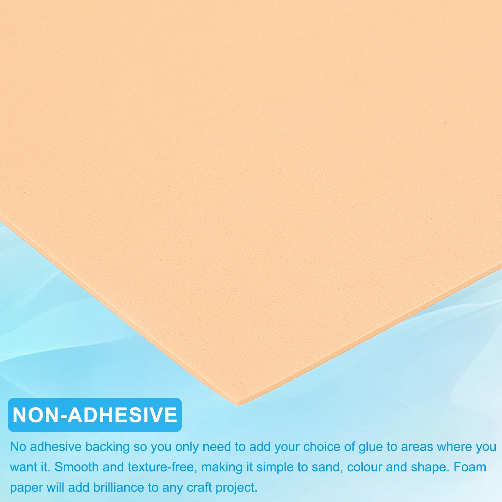 Uxcell 30 Pack EVA Foam Sheets, 12" x 8" 2mm Thick Foam Sheets Crafts Foam Paper, Skin Color