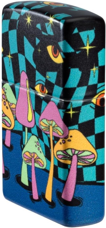 Zippo - Customized Message on Mushroom Party Glow in The Dark Pocket 46564