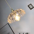 thumbnail image 6 of Flower Shape Glass Pendant Light Fixture, Single Vintage Farmhouse Hanging Lamp, Pendant Lighting for Over Kitchen Island Dining Room Table Bar Counter Laundry Room Entrance Office, 6 of 8