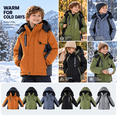 thumbnail image 5 of Riecok Toddler Winter Coats for Boys with Pocket Long Sleeve Zip up Solid Color Everyday Casual Outwear Orange 5 Years, 5 of 9