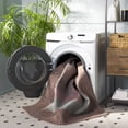 thumbnail image 4 of SAFAVIEH Braided Kent Geometric Machine Washable Reversible Area Rug, Brown/Gray Pink, 2' x 4' Half Moon, 4 of 13