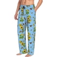 thumbnail image 6 of Sikiie Sunflowers And Bees Pajama Pants Men, PJ Bottoms, Sleep & Lounge Pants-X-Large, 6 of 6