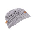 thumbnail image 4 of Gorro de turbante gris para mujer, gorro de algodón modal, gorro de quimioterapia elástico, envoltura para la cabeza con máscara de sujeción, botón antideslizante (máscara no incluida), 4 of 7