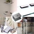 thumbnail image 4 of Yuarrent 4 Uds. Suficientes abrazaderas de vidrio para pasamanos de baño, soporte para valla, Clip para gafas, Clips multifuncionales para hombre S 6-8mm Type3 NO3 Yuarrent WJ4050-01B, 4 of 6