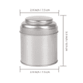 thumbnail image 2 of 6 latas de té con tapas dobles herméticas, mini latas y pequeños botes de cocina redondos para té (plata), 2 of 5
