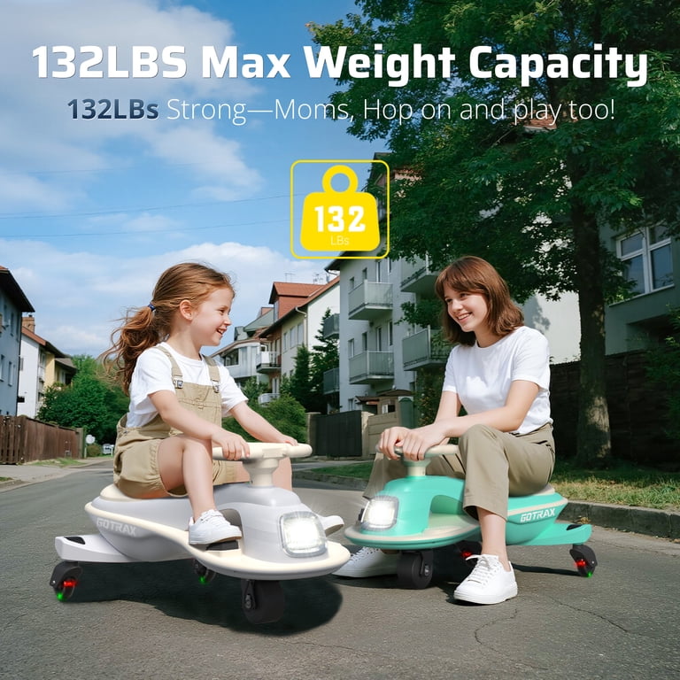 GOTRAX, Electric Wiggle Car, WG1, Pink for Kids 3+ 132 lbs