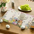 Easter Cotton And Linen Placemats Light Dining Table Fabric Insulated