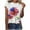 White, variant on OAVQHLG3B 4th of July Outfits for Women American Flag T Shirt Summer Tops for Women Tops Printe Casual Loose Fit Tee Shirts Blouse Print Round-neck Shirt