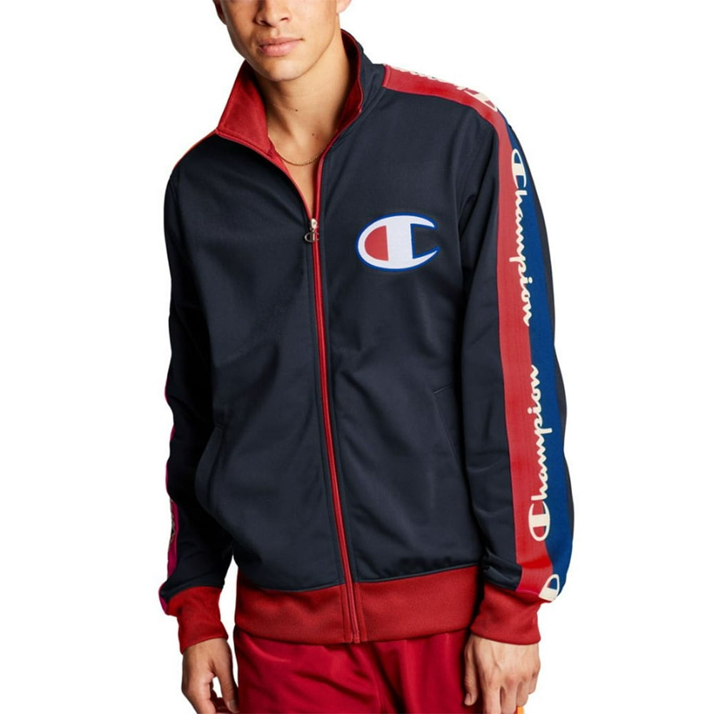 Champion - Champion Life Men's Tricot Track Jacket-Champion Taping ...