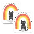 thumbnail image 7 of Yayeee 2-Pack Plug in LED Night Lights with Light Sensors Motion Detectors, Black Cat Rainbow, 7 of 7