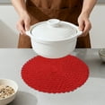 thumbnail image 4 of Unique Bargains 6Pcs Rustic Woven Dining Placemats Red 15x15inch, 4 of 6