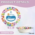 thumbnail image 4 of Paper Bowls, 60 Count 8 oz Colourful Round Pattern Disposable Heavy Paper Bowls, Microwave Safe and Soak-Proof for Parties, BBQ, Picnics, Home and Family Gatherings, 4 of 7