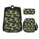 thumbnail image 1 of Disketp Camouflage Dinosaur Mochila Estampada de Gran Capacidad con Lonchera y Estuche, Set de 3 Piezas para Estudiantes, 1 of 7