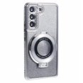 thumbnail image 3 of Gift compatible Samsung Galaxy S22 5G TPU Case Ring Kickstand Shiny Rhinestone Phone Cover, 3 of 5