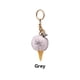 thumbnail image 4 of Ounissouiy Bolsa de llaveros colgante mano de obra fina tamaño compacto multiusos exquisito vellón felpa coche ornamento decorativo atractivo Artesanía Gris Ounissouiy HA074028-01, 4 of 6