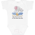 thumbnail image 3 of Inktastic My Oma Loves Me to the Moon and Back Elephant Family Boys or Girls Baby Bodysuit, 3 of 5