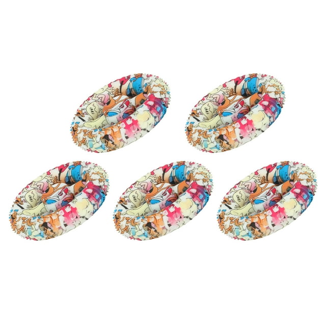 Poignée 5 Pcs Ronde Poignée de Main Jouet en Silicone Imprimé Entraîneur de Doigts pour Entraînement de Réadaptation Maison