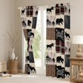thumbnail image 3 of Erosebridal Deer Bear Blackout Curtains, Country Wild Animal Curtains Teens Adult Bedroom, Retro Farmhouse Patchwork Curtains & Drapes Cabin Rustic Lodge Window Curtains 38"Wx45"L, 3 of 5