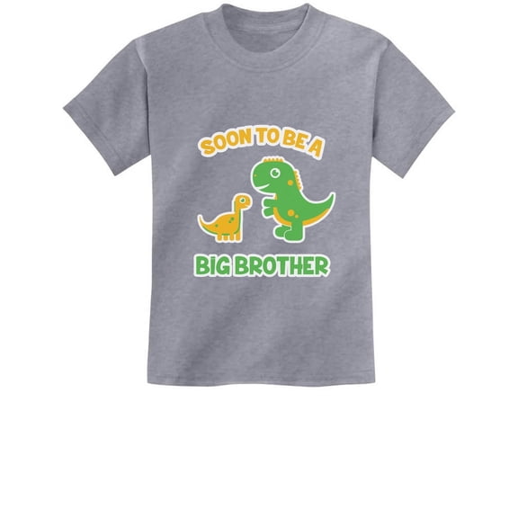 Tstars Boys Unisex Big Brother Shirt Soon to Be a Big Brother Best Gift Dinosaur Raptor Pregnancy Announcement Graphic Tee Big Bro Gifts for Brother Youth Kids Baby Shower T Shirt